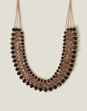 Sparkle Stone Collar Necklace, , large