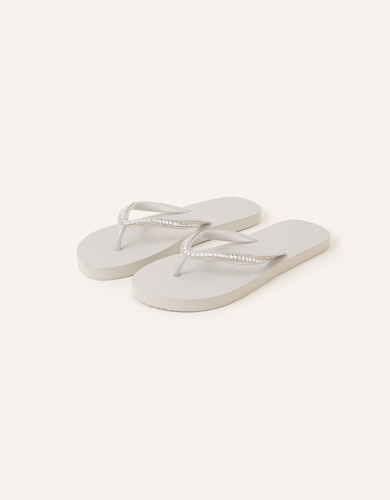 Silver flip flops best sale uk
