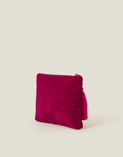 Embellished Hummingbird Velvet Pouch, , large
