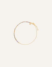 Gold-Plated Rainbow Anklet, , large