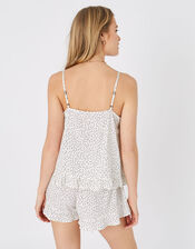 Spot Print Vest and Shorts Set, Ivory (IVORY), large