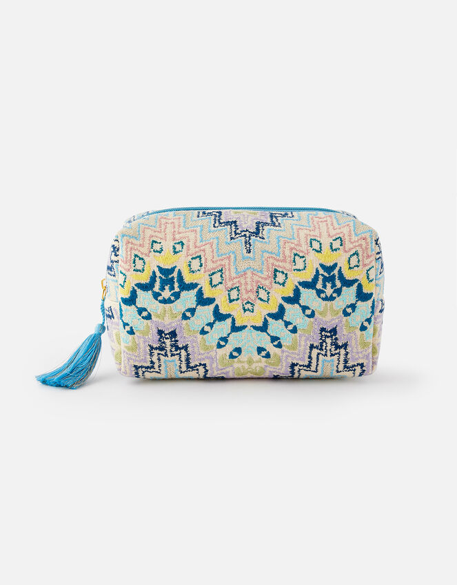 Embroidered Woven Wash Bag , , large