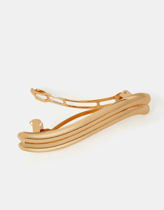 Wavy Barrette Hair Clip, , large