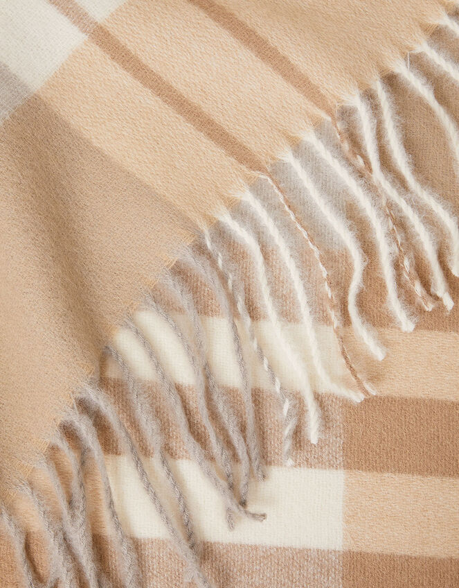 Check Blanket Scarf, , large