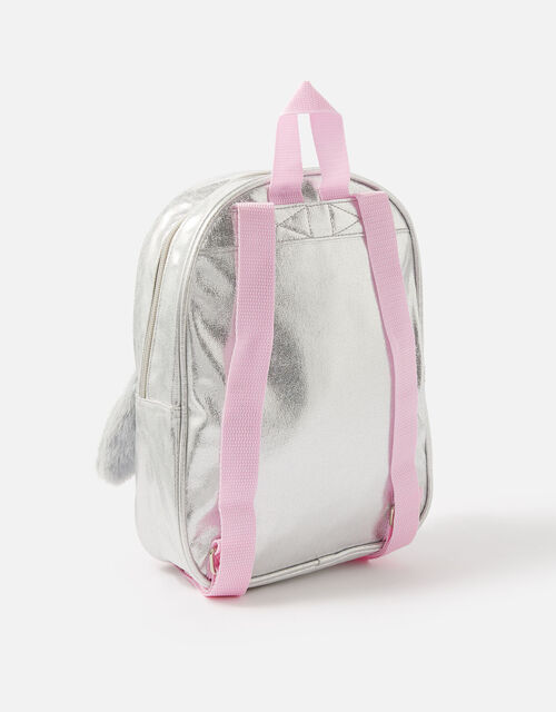 Fluffy Sequin Penguin Backpack , , large