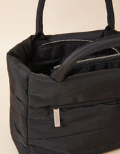 Quilted Handheld Bag in Recycled Nylon, , large