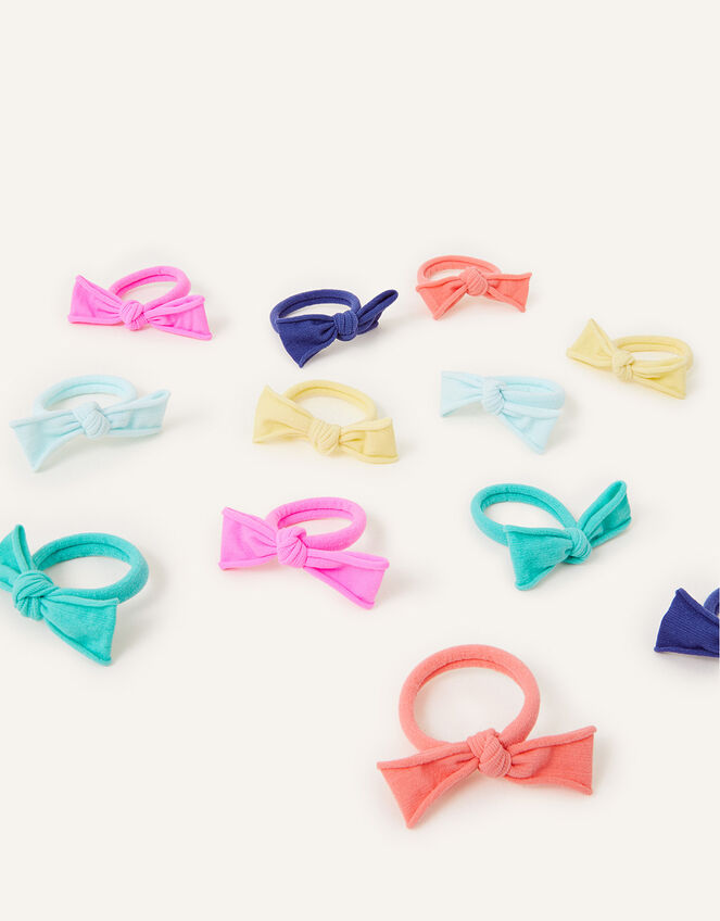 Girls Mini Tie Hair Band 12 Pack, , large