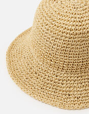 Straw Bucket Hat, , large