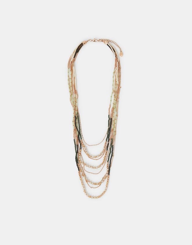 Mix Bead Layered Necklace, , large
