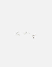 Star and Crystal Nose Stud Set, , large
