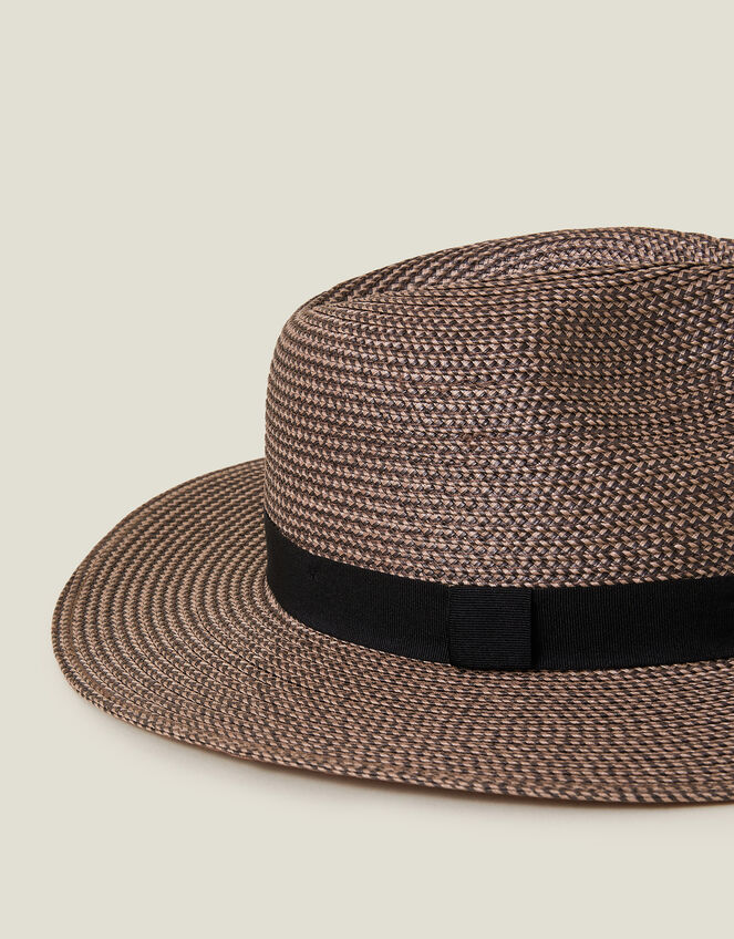 Straw Fedora Hat, , large