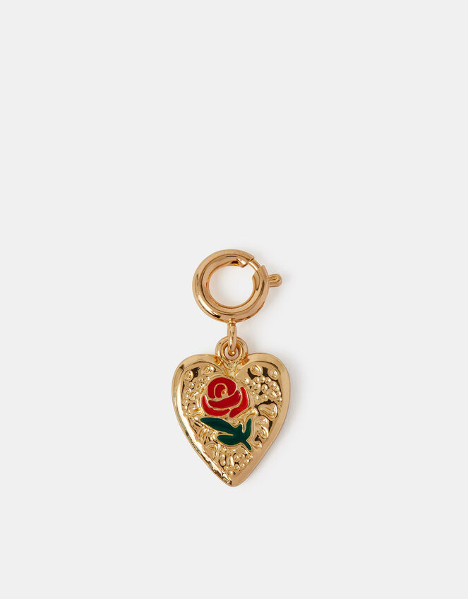 Rose Heart Jewellery Charm, , large