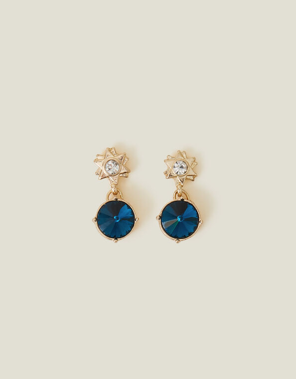 Star Gem Drop Earrings, , large