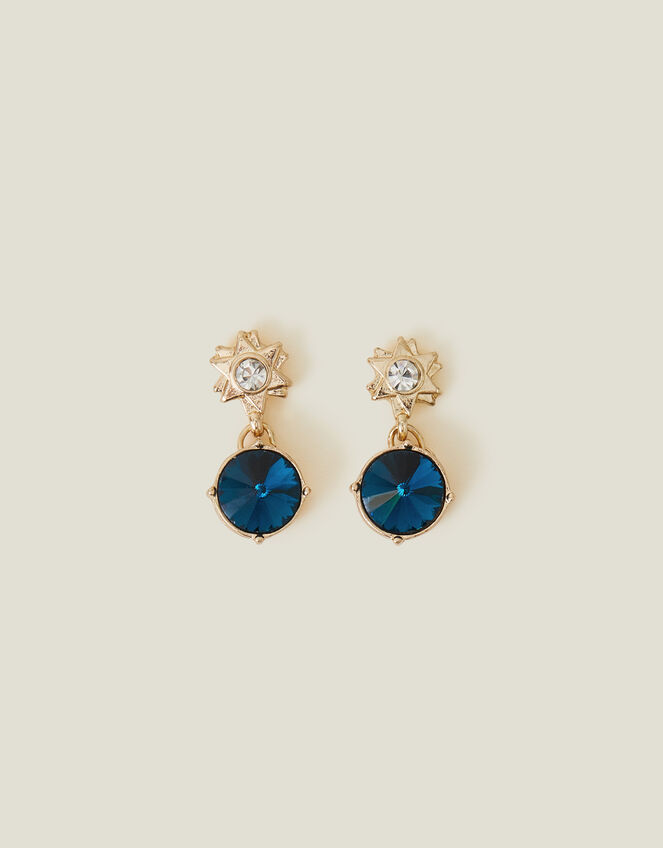 Star Gem Drop Earrings, , large