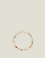 Sterling Silver-Plated Beaded Bracelet, , large