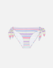 Pastel Stripe Bunny Tie Bikini Briefs, Multi (PASTEL-MULTI), large