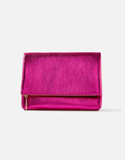 Foldover Clutch Bag, Pink (PINK), large