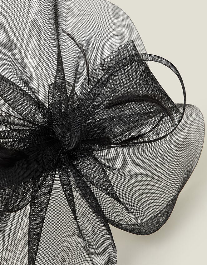 Mini Crin Fascinator, Black (BLACK), large