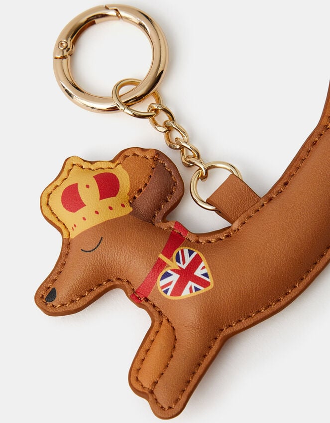 London Sausage Dog Bag Charm, , large