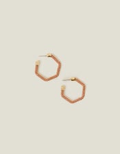 Hexagon Hoop Earrings, , large