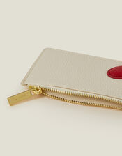 Heart Faux Leather Card Holder, , large