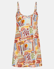 Abstract Print Mini Dress, Multi (BRIGHTS MULTI), large