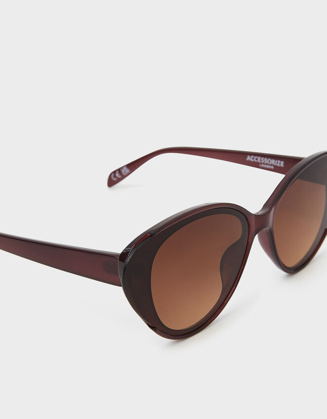 Oval Cat Eye Sunglasses, , large