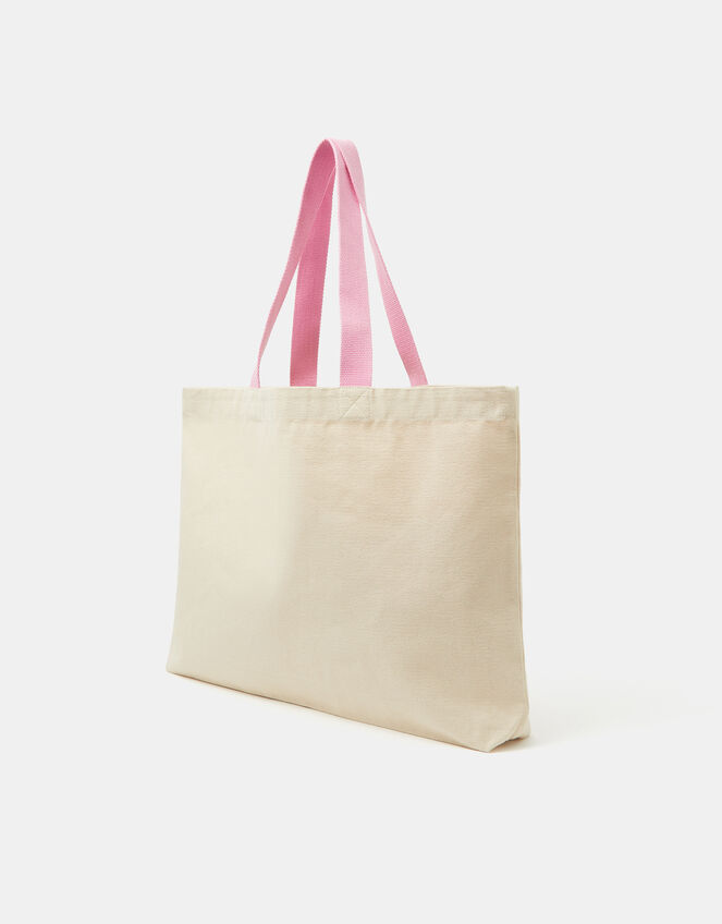 Cross Stitch Heart Shopper Bag, , large