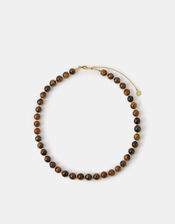 14ct Gold-Plated Round Bead Necklace, , large