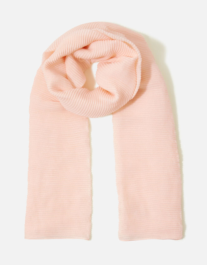 Glitter Pleat Scarf, Pink (PALE PINK), large