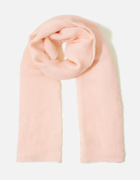 Glitter Pleat Scarf Pink, Pink (PALE PINK), large