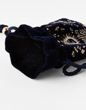 Starry Embellished Jewellery Pouch Bag, , large