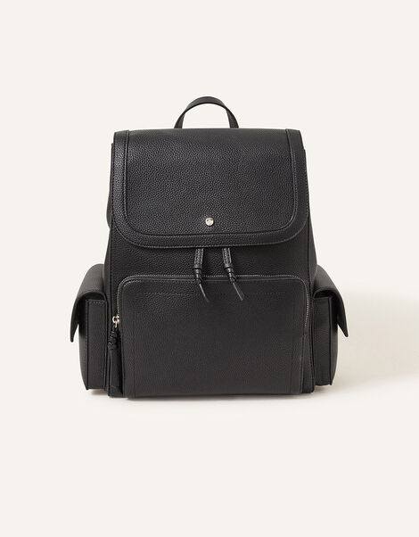 Multi Pocket Laptop Backpack, Black (BLACK), large