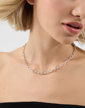 Chain Necklace, Silver (SILVER), large