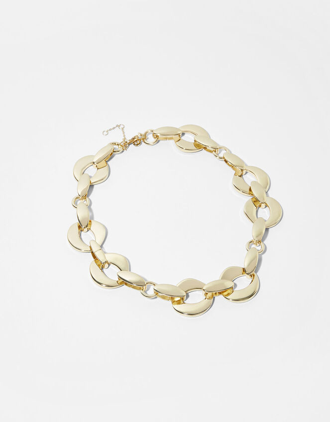 Gold-Plated Chunky Chain Necklace, , large