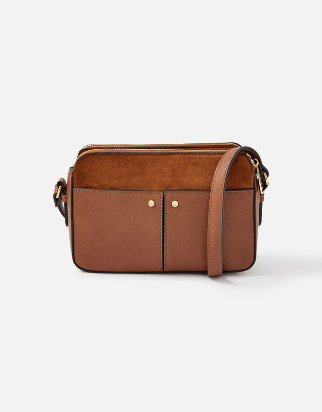 Charlotte Cross-Body Bag, Tan (TAN), large