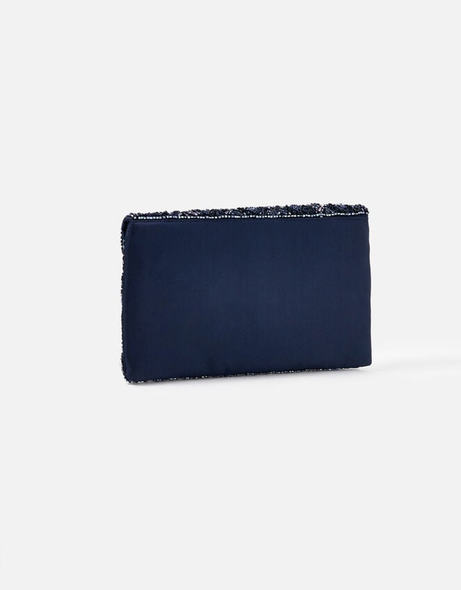 Tabitha Bead-Embellished Clutch Bag, , large
