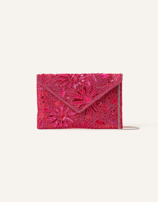 Tara Embellished Classic Clutch Bag, , large