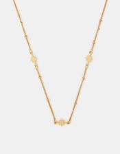 14ct Gold-Plated Star Station Necklace, , large