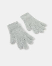 Super-Stretch Fluffy Knit Gloves, , large