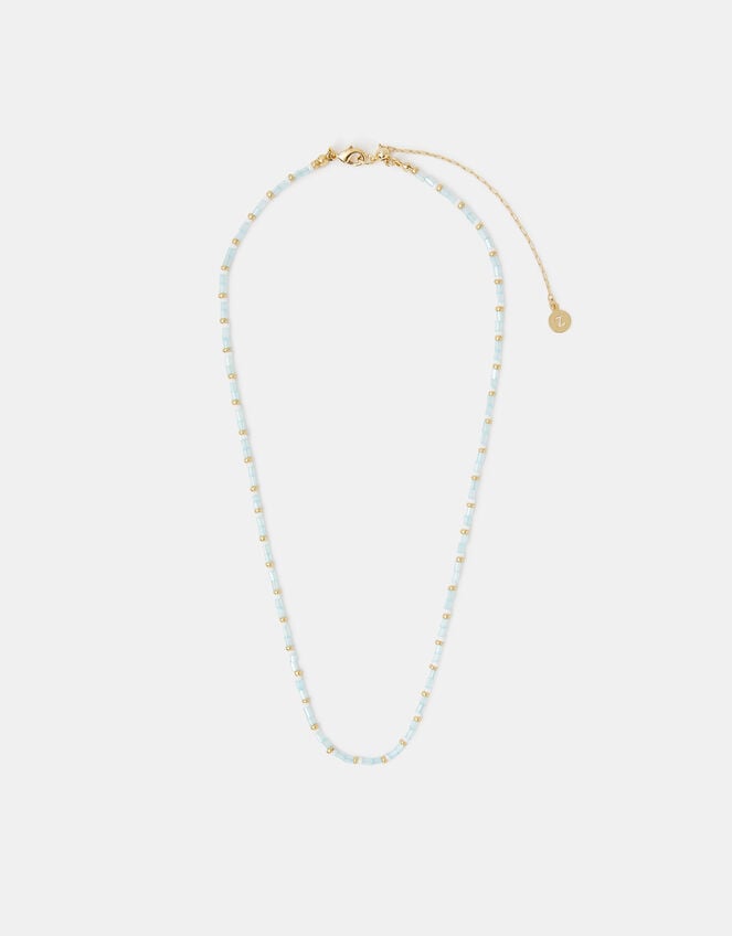 14ct Gold-Plated Bead Necklace, , large