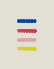 4-Pack Girls Resin Hair Slides, , large