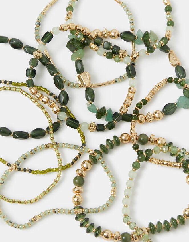 11-Pack Bead Stretch Bracelets, , large