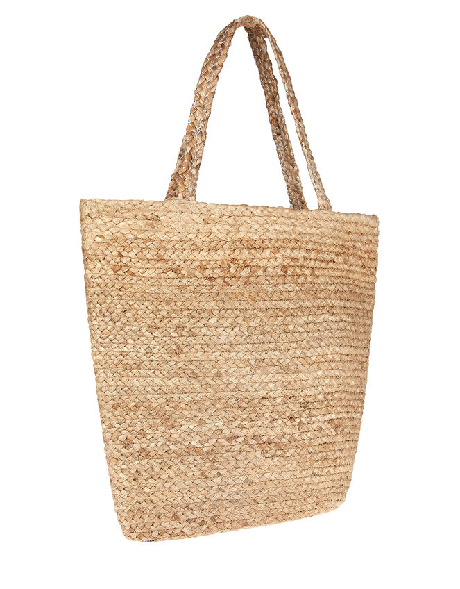 Diamante Polka-Dot Woven Shoulder Bag, , large
