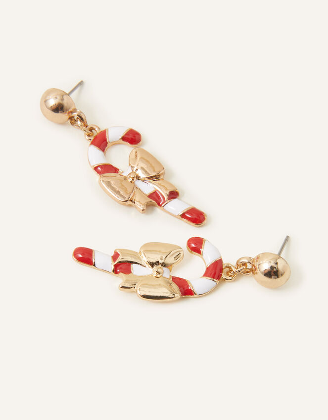 Candy Cane Short Drop Earrings, , large