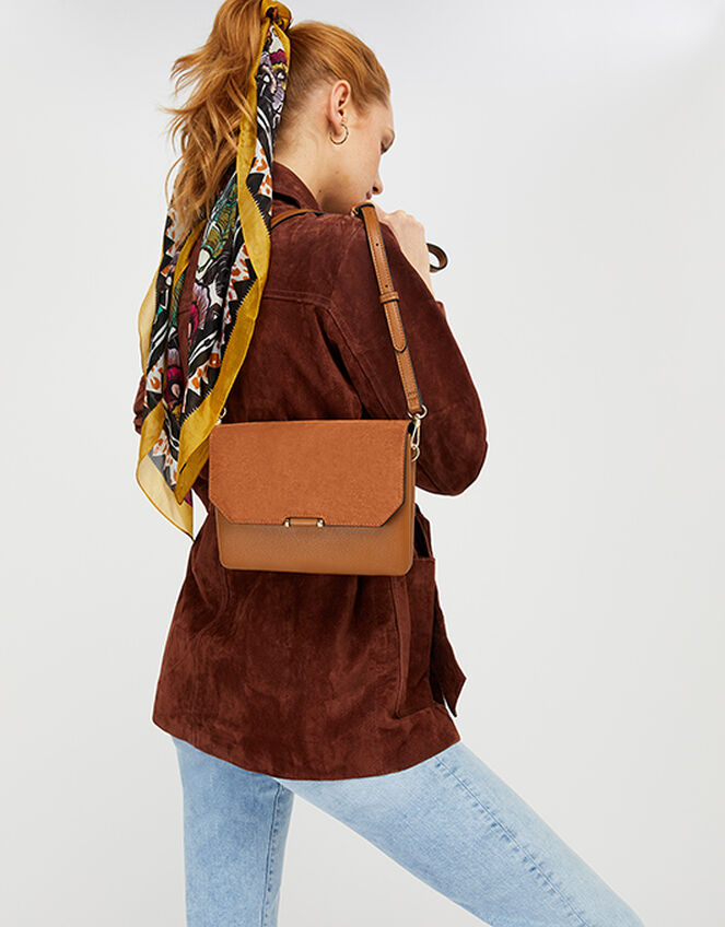 Callie Cross-Body Bag, Tan (TAN), large
