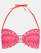 Bright Crochet Bandeau Bikini Top, Multi (BRIGHTS MULTI), large