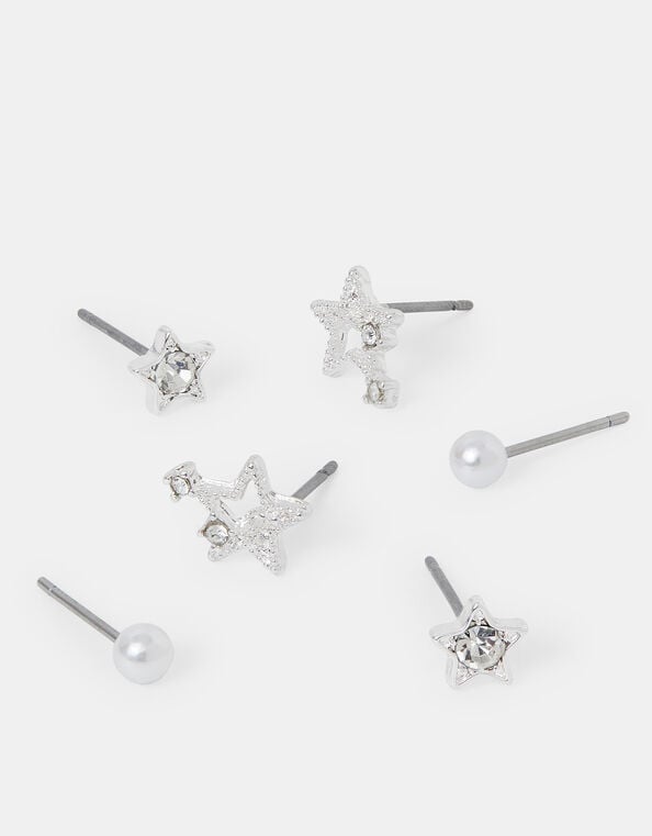 3-Pack Shooting Star Stud Earrings, , large