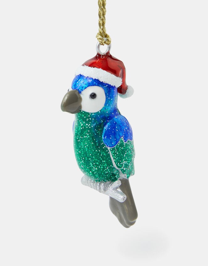 Parrot Enamel Christmas Tree Decoration, , large