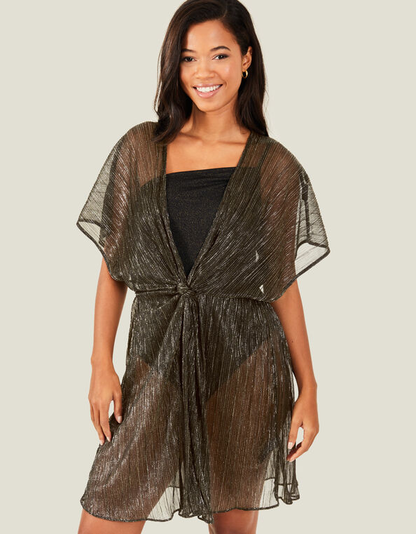 Shimmer Kaftan, Black (BLACK), large